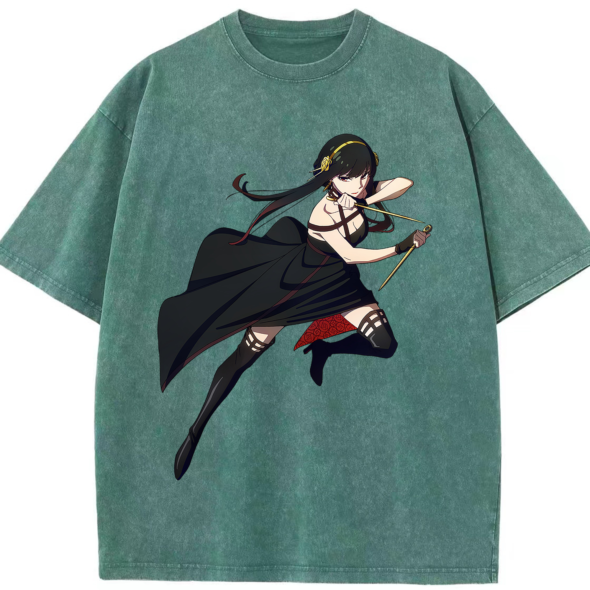 （画像用） SPY×FAMILY间谍家家酒 綿100% ヴィンテージ風 半袖Tシャツ（フロントプリント）